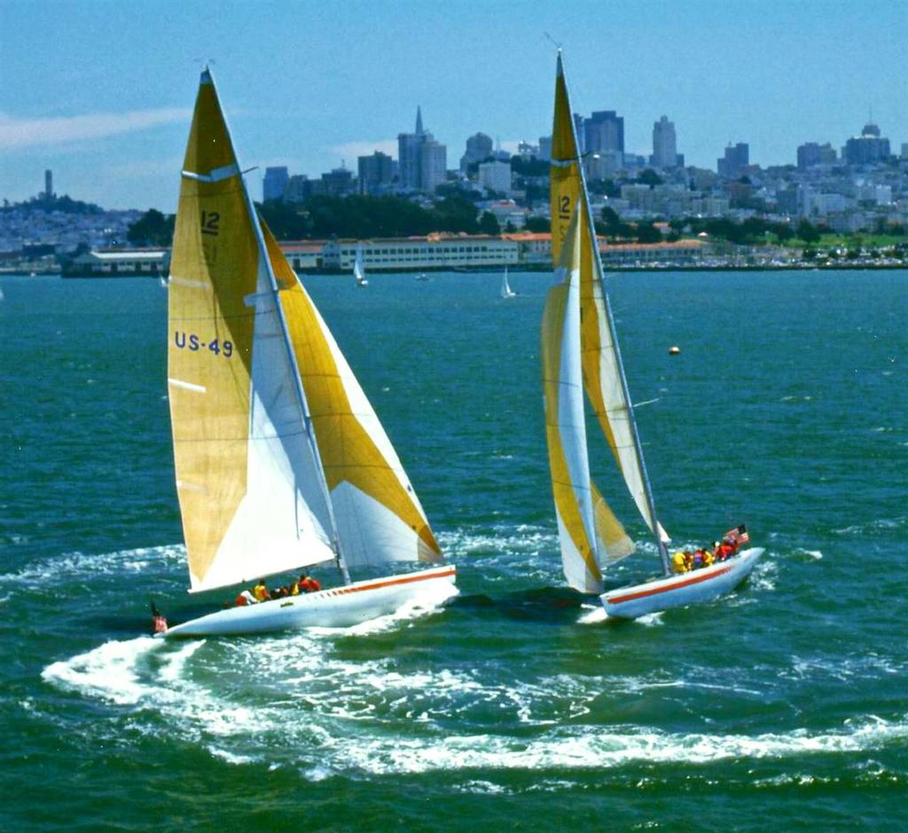 Tom Blackaller's 12 Metres - Racing in San Francisco © SW